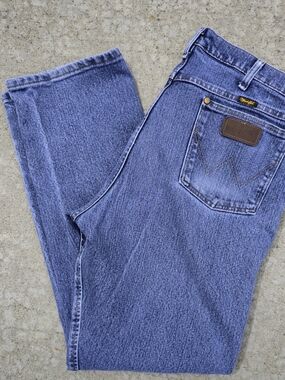 Wrangler Advanced Comfort Jeans Men’s 38x32 Regular Fit Stretch Denim 47MACMT